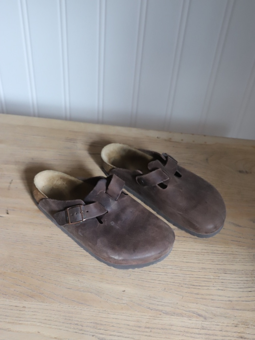Birkenstock oiled leather clogs size 39